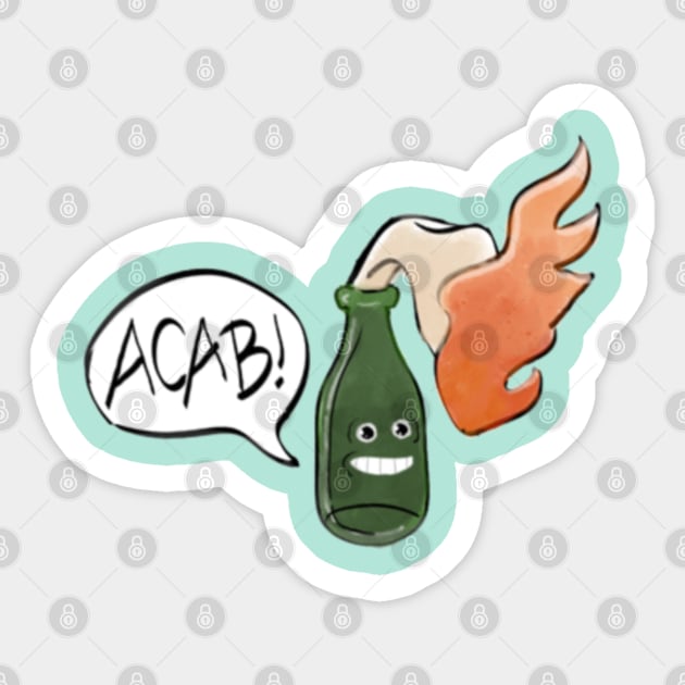 Lil' Molotov Cocktail Sticker by RooKay